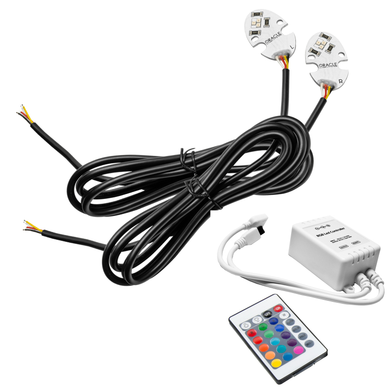 Tesla Model 3 Headlight DRL Upgrade Kit - ORACLE Lighting - ColorSHIFT w/ Simple Controller - `17-`21 Tesla Model 3 Headlight DRL Upgrade Kit - ORACLE Lighting - ColorSHIFT w/ Simple Controller - `17-`21